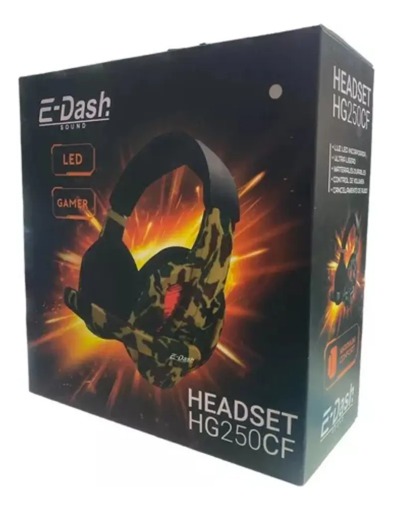 Auriculares Headset Gamer E-dash Hg250cf - Imagen 2